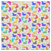 Bunter Gummi duckt Gewebe Stoff (Muster)