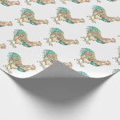 Bunter Hahn Geschenkpapier (Ecke)
