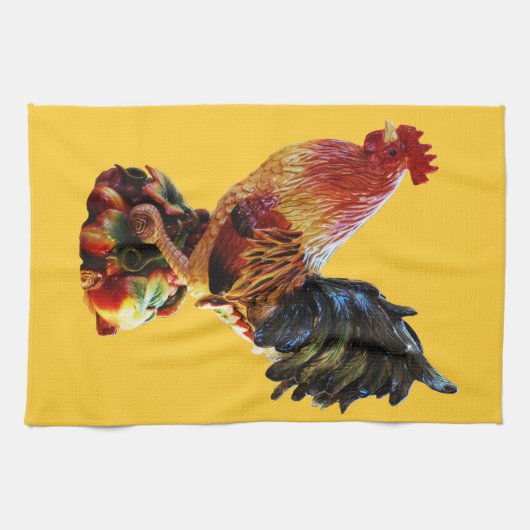 Bunter Hahn Handtuch (Horizontal)