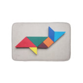 Bunter Haifisch Tangram Badematte (Vorderseite)