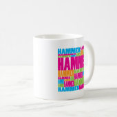 Bunter Hammer Kaffeetasse (VorderseiteRechts)