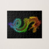 Bunter heftiger Drache Puzzle (Horizontal)
