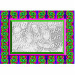 bunter heller Locken-Fotorahmen<br><div class="desc">Fügen Sie Ihr eigenes Foto diesem bunten hellen Locken-Fotorahmen hinzu - diese Fotoskulptur macht einen reizenden Bilderrahmen mit Stand. rosa Grünes und Blau.</div>
