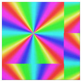 Bunter heller Regenbogen Stoff (Nahaufnahme)