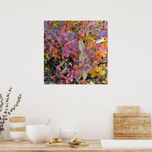 bunter Herbst Poster (Küche)