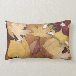 Bunter Herbst verlässt Collage Lendenkissen