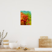 Bunter Herbstbaum  Poster (Küche)