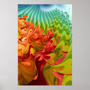 Bunter Herbstbaum  Poster