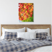 Bunter Herbstlaub wickelte Leinwand ein (Insitu (Schlafzimmer))