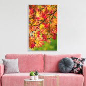 Bunter Herbstlaub wickelte Leinwand ein (Insitu (Wohnzimmer))