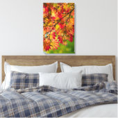 Bunter Herbstlaub wickelte Leinwand ein (Insitu (Schlafzimmer))
