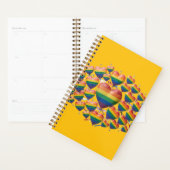 Bunter Herzen Tagesplaner & Terminplaner Notizbuch Planer (Anzeige)