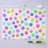 Bunter Hibiskus-Druck Seidenpapier (Handwerk)