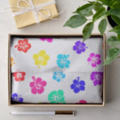 Bunter Hibiskus-Druck Seidenpapier (Geschenk)
