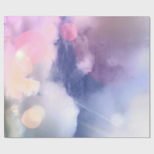 Bunter Himmel-glattes Packpapier, 30" x 6' Geschenkpapier (Flach)