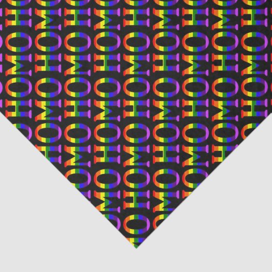 Bunter homosexueller Regenbogen färbt Homo-Muster Seidenpapier (Ausschnitt)