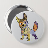 Bunter Hund Button (Vorne & Hinten)