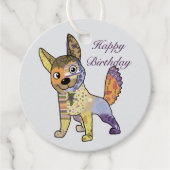 Bunter Hund Geschenkanhänger (Vorderseite)