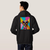 Bunter Hund Hoodie (Schwarz voll)