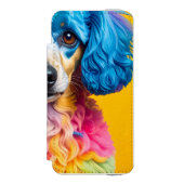 Bunter Hund Incipio iPhone Geldbeutel-Hülle (Folio Vorderseite)