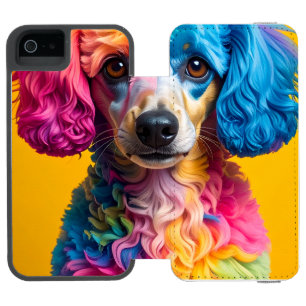 Bunter Hund Incipio Watson™ iPhone 5 Geldbörsen Hülle