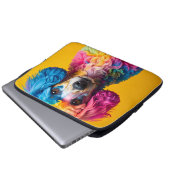 Bunter Hund Laptopschutzhülle (Vorne Knopf)