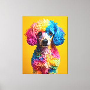 Bunter Hund Leinwanddruck