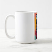 Bunter Hund mit Sonnenbrille Kaffeetasse (Links)