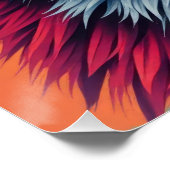 Bunter Hund mit Sonnenbrille Poster (Ecke)