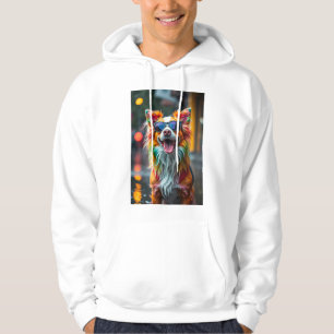 Bunter Hund Pop Art Spritzer Hoodie