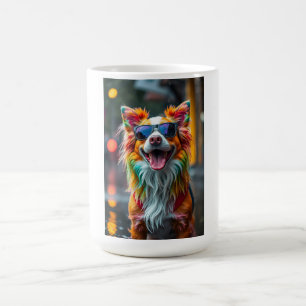 Bunter Hund Pop Art Spritzer Kaffeetasse