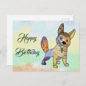 Bunter Hund Postkarte (Vorne/Hinten)