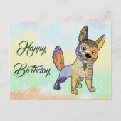 Bunter Hund Postkarte (Vorderseite)