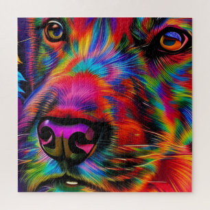 Bunter Hund Puzzle