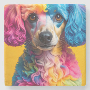 Bunter Hund Steinuntersetzer