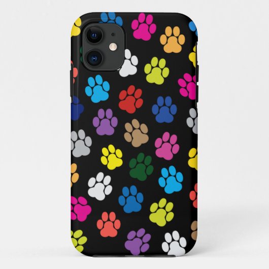 Bunter Hundetatzen iPhone 5 Kasten Case-Mate iPhone Hülle (Rückseite)