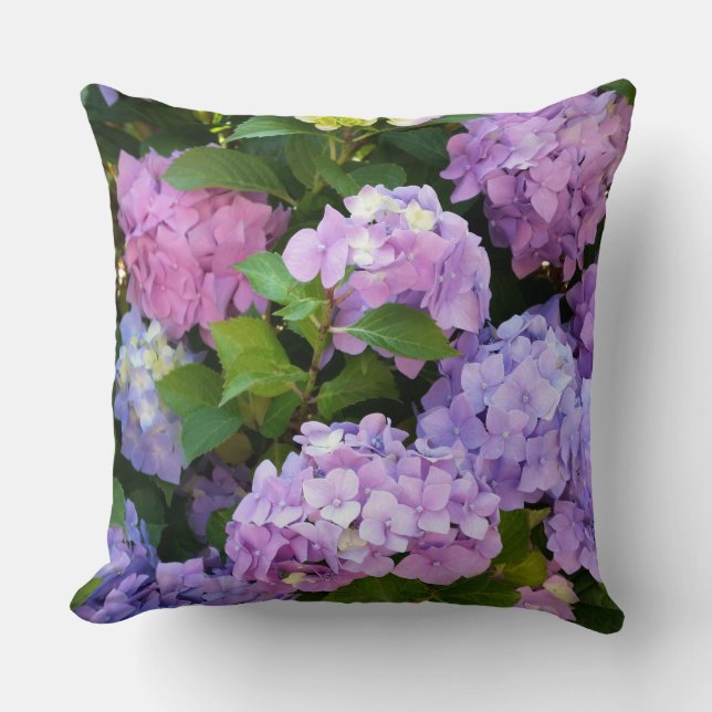 bunter Hydrangea Kissen (Vorderseite)