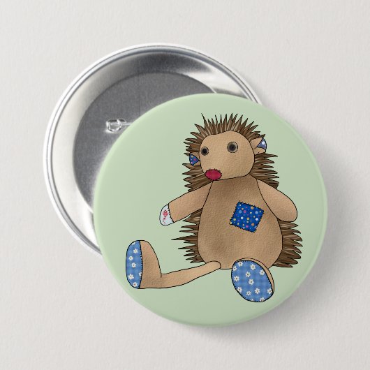 Bunter Igel Button (Vorne & Hinten)