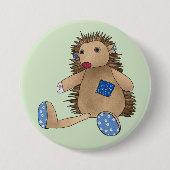 Bunter Igel Button (Vorderseite)