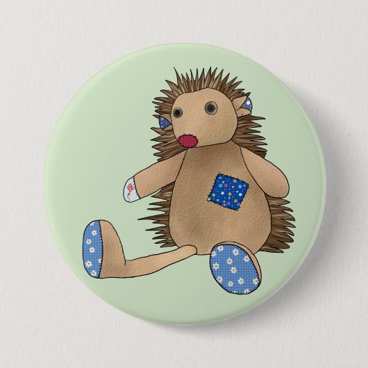 Bunter Igel Button (Vorderseite)