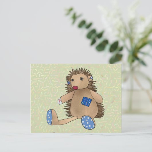 Bunter Igel Postkarte (Stehend Vorderseite)