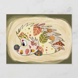 Bunter Igel Postkarte