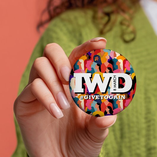 Bunter Internationaler Frauentag IWD Button
