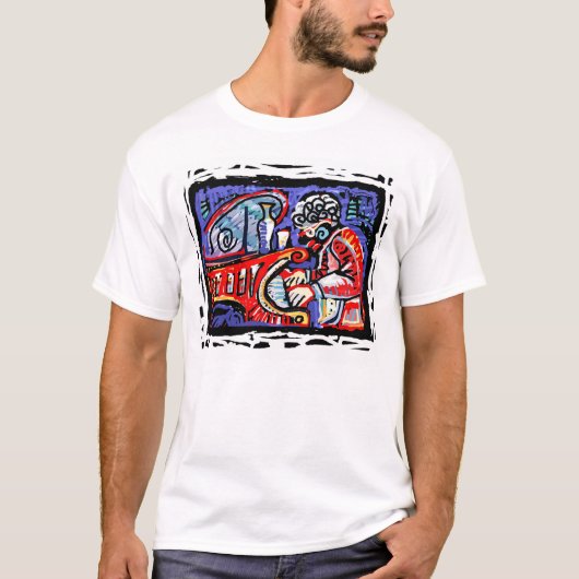 Bunter Jazz T-Shirt (Vorderseite)