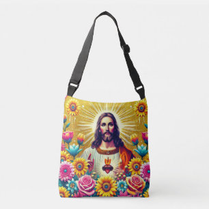 Bunter Jesus-Tasche! Tragetaschen Mit Langen Trägern