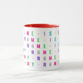 Bunter Junge oder Mädchen, individuelle 16 Buchsta Tasse (Zentrum)