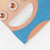 Bunter Jungenzimmer mit Monstern groß Fleecedecke (Ecke)