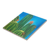 Bunter Kaktus Fliese (Seite)