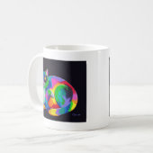 Bunter Kaliko Kaffeetasse (Vorderseite Links)