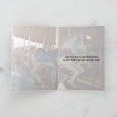 Bunter Karussell-Pferde-/Schwägerin-Geburtstag Karte (Innenseite)